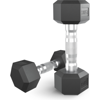 Гантель гексагональная UNIX Fit обрезиненная 2,5 кг