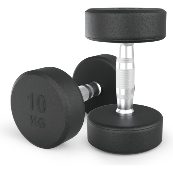Гантель UNIX FIT PRO круглая обрезиненная 10 кг